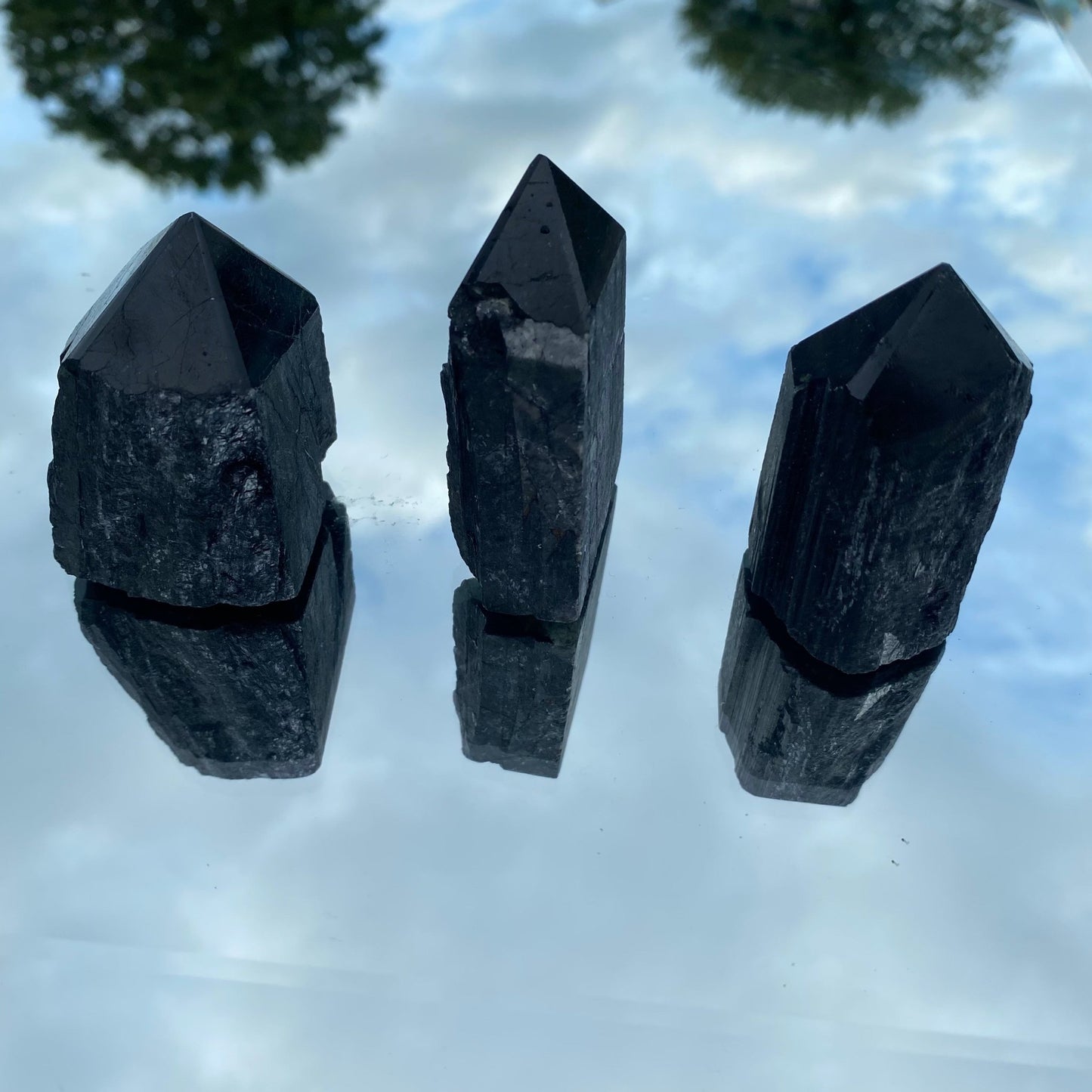 Black Tourmaline Point - Celestial Wallflower