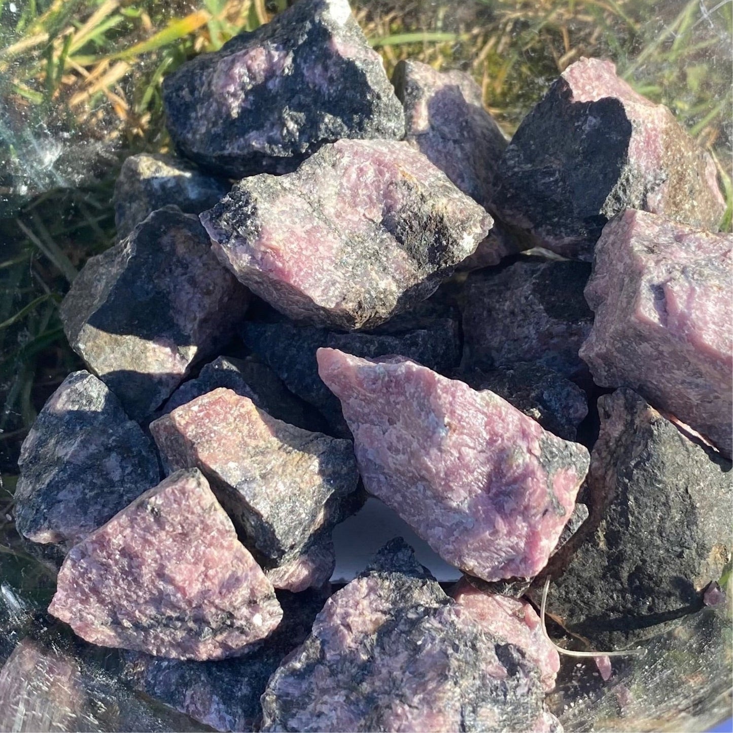 Rhodonite (rough) - Celestial Wallflower