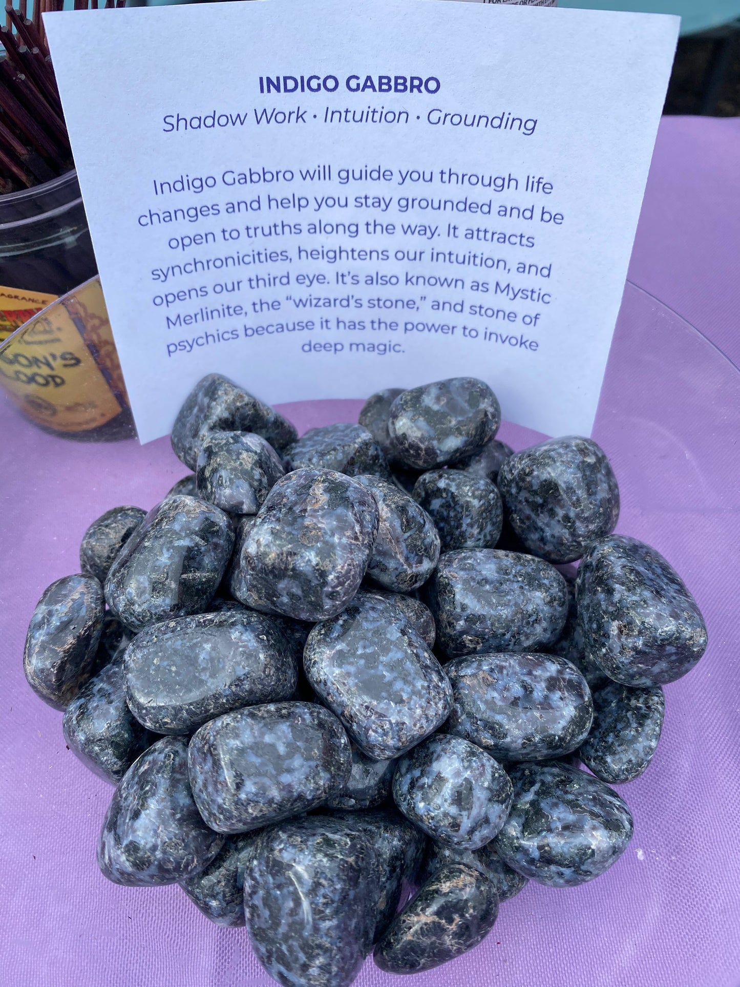 Indigo Gabbro (tumbled)